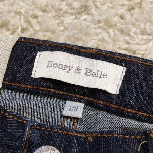 Henry & Belle Signature Straight w/ Flap Randolph Jeans Denim Pants 29 NWT 919A - Picture 4 of 5